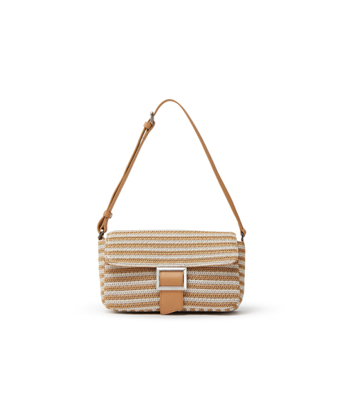 LAP(ラップ)の「RATTAN BAGUETTE BAG AR7AB441(ショルダーバッグ・レディース・ブラック/ベージュ・FREE)」の9枚目の写真