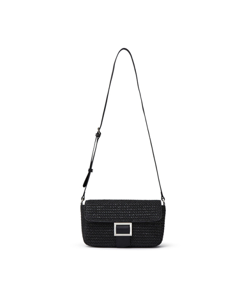 LAP(ラップ)の「RATTAN BAGUETTE BAG AR7AB441(ショルダーバッグ・レディース・ブラック/ベージュ・FREE)」の6枚目の写真