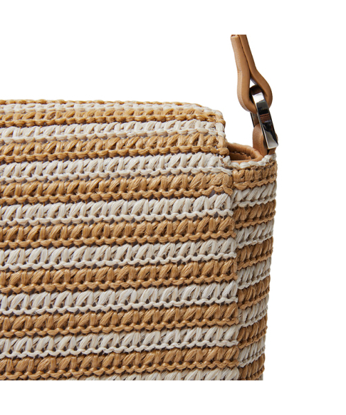 LAP(ラップ)の「RATTAN BAGUETTE BAG AR7AB441(ショルダーバッグ・レディース・ブラック/ベージュ・FREE)」の5枚目の写真