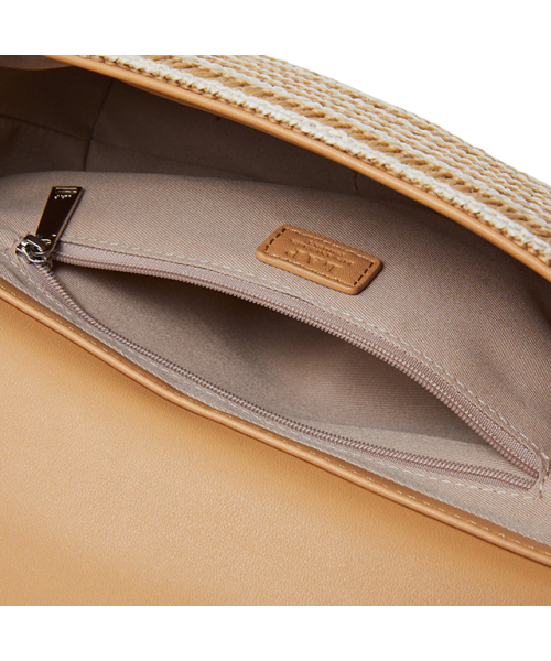 LAP(ラップ)の「RATTAN BAGUETTE BAG AR7AB441(ショルダーバッグ・レディース・ブラック/ベージュ・FREE)」の3枚目の写真