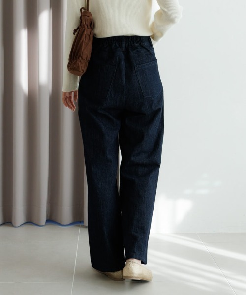 flower(フラワー)の「スノーフラワーデニム(デニムパンツ・レディース・ネイビー/ブラック・SMALL/MEDIUM)」の4枚目の写真