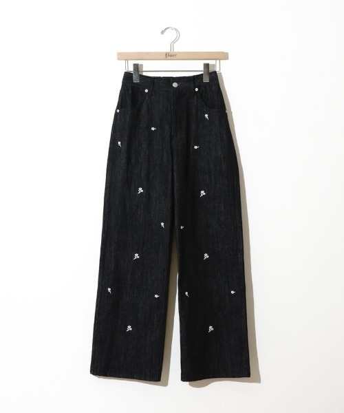 flower(フラワー)の「スノーフラワーデニム(デニムパンツ・レディース・ネイビー/ブラック・SMALL/MEDIUM)」の20枚目の写真