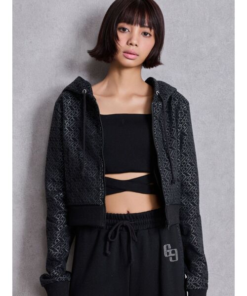 GYDA(ジェイダ)の「【WEB限定!!】CROSS POINTウエストクロスビスチェ(キャミソール・レディース・オフホワイト/ブラック・FREE)」の17枚目の写真