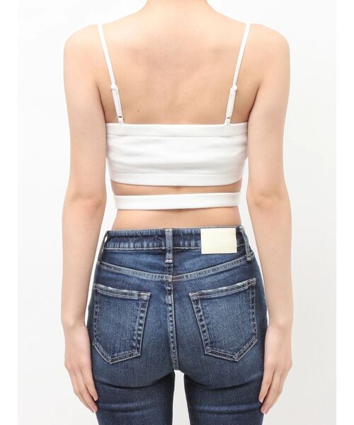 GYDA(ジェイダ)の「【WEB限定!!】CROSS POINTウエストクロスビスチェ(キャミソール・レディース・オフホワイト/ブラック・FREE)」の10枚目の写真