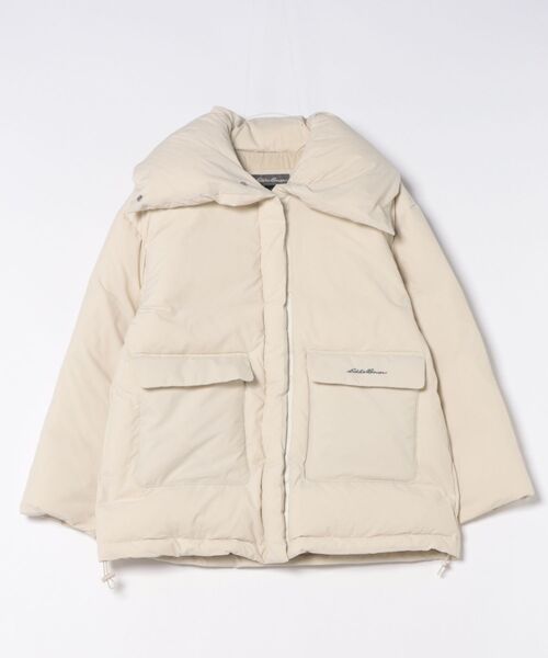 Eddie Bauer（エディーバウアー）の「パフィーネック ダウンジャケット（ダウンジャケット/コート・レディース・オフホワイト/ブラック・M/S/XL/L）」の5枚目の写真
