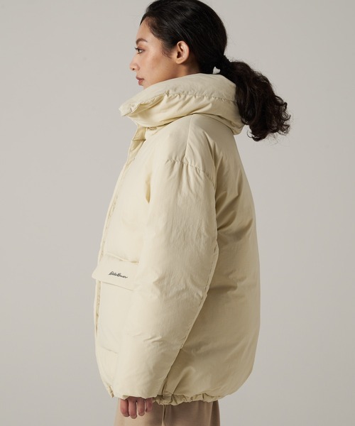 Eddie Bauer（エディーバウアー）の「パフィーネック ダウンジャケット（ダウンジャケット/コート・レディース・オフホワイト/ブラック・M/S/XL/L）」の13枚目の写真