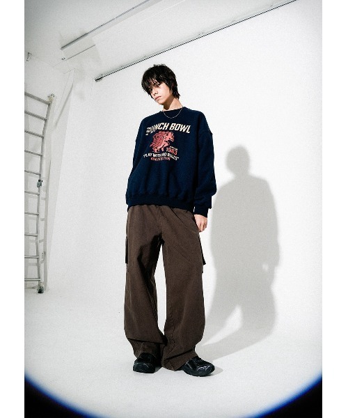NO NEED（ノーニード）の「【PUNCHLINE】Punchball Sweatshirt/JUMT9210（スウェット・メンズ・ネイビー/クリーム/グレー・LL/L/M/3L）」の8枚目の写真
