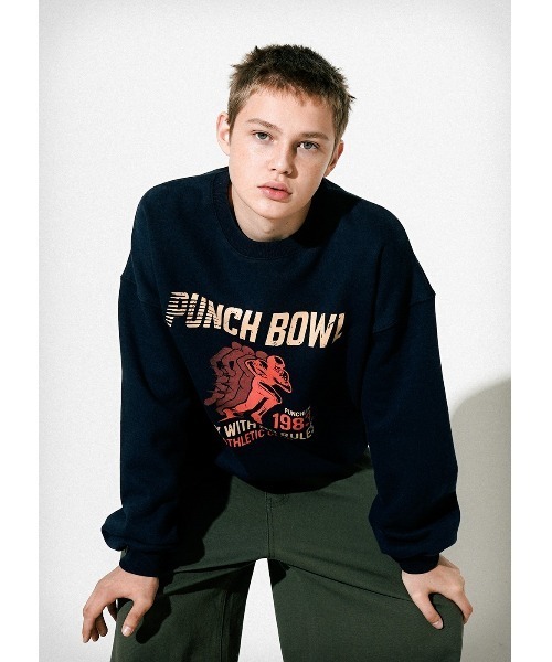 NO NEED（ノーニード）の「【PUNCHLINE】Punchball Sweatshirt/JUMT9210（スウェット・メンズ・ネイビー/クリーム/グレー・LL/L/M/3L）」の21枚目の写真