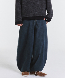 KICHUL（キチョル）の「DARK FOREST BALLOON DENIM PANTS (GREEN INDIGO)（デニムパンツ）」