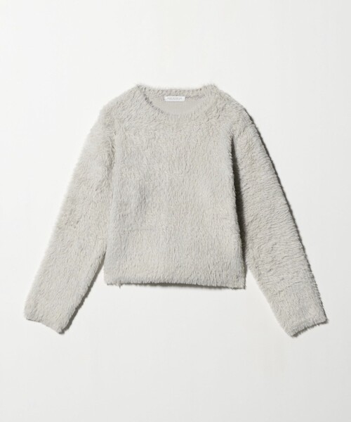 A DAY IN THE LIFE UNITED ARROWS(アデイインザライフユナイテッドアローズ)の「ファーライク クルーネックニット <A DAY IN THE LIFE>(ニット/セーター・レディース・ターコイズブルー系/モカ/ライトグレー・FREE)」の2枚目の写真
