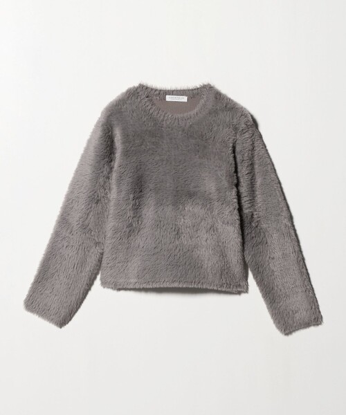 A DAY IN THE LIFE UNITED ARROWS(アデイインザライフユナイテッドアローズ)の「ファーライク クルーネックニット <A DAY IN THE LIFE>(ニット/セーター・レディース・ターコイズブルー系/モカ/ライトグレー・FREE)」の3枚目の写真