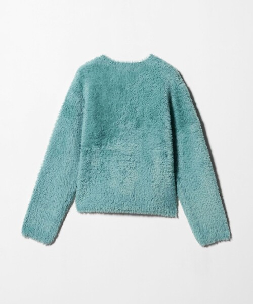 A DAY IN THE LIFE UNITED ARROWS(アデイインザライフユナイテッドアローズ)の「ファーライク クルーネックニット <A DAY IN THE LIFE>(ニット/セーター・レディース・ターコイズブルー系/モカ/ライトグレー・FREE)」の8枚目の写真