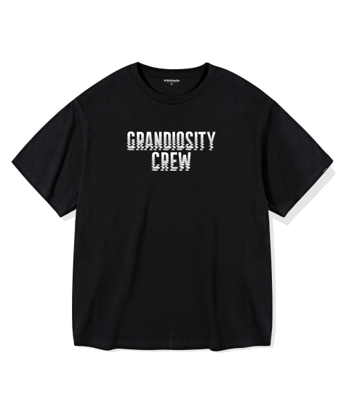 GRANDIOSITY(グランディオシティ)の「クルーロゴオーバーサイズ半袖Tシャツ(ブラック)(Tシャツ/カットソー・メンズ・その他・FREE)」の2枚目の写真
