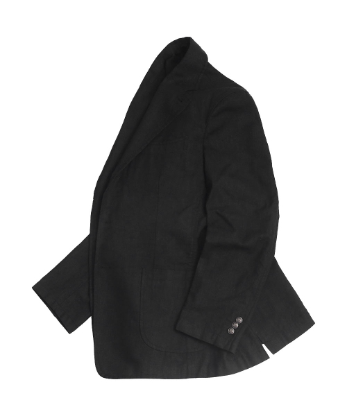sortie（ソルティ）の「408 Linen Washed Jacket (Black)（テーラードジャケット・メンズ・その他・MEDIUM/X-LARGE/LARGE）」の4枚目の写真
