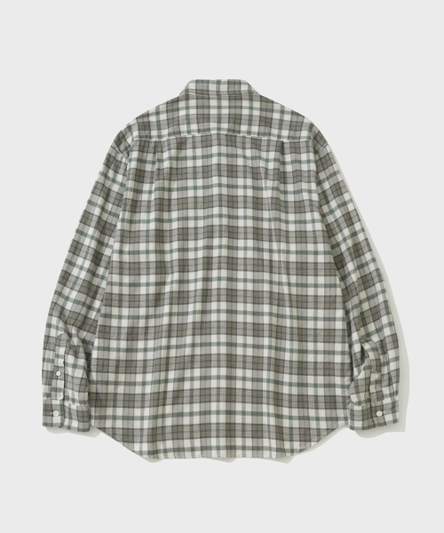 SHIRTER(シャーター)の「NAVONA FLANNEL CHECK SHIRT (GREEN)(シャツ/ブラウス・メンズ・その他・SMALL/MEDIUM/LARGE)」の2枚目の写真