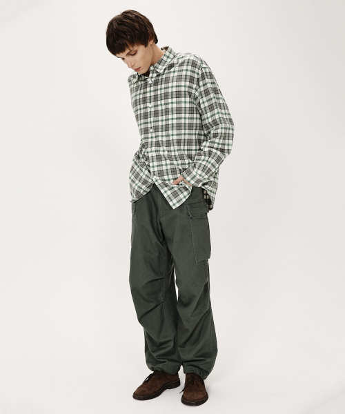 SHIRTER(シャーター)の「NAVONA FLANNEL CHECK SHIRT (GREEN)(シャツ/ブラウス・メンズ・その他・SMALL/MEDIUM/LARGE)」の4枚目の写真