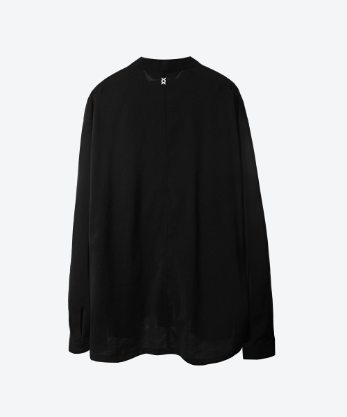 UNTAGE（アンテージ）の「リネンヘンリーシャツ[ブラック(ユニセックス)]_UTS-FS84（シャツ/ブラウス・メンズ・その他・MEDIUM/LARGE）」の2枚目の写真