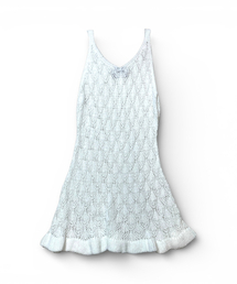 BORN SLIPPY（ボーンスリッピー）の「Crochet Knit Dress (Ivory)（ワンピース）」