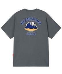 BLUE WAVE LOGO Tシャツ - グレー