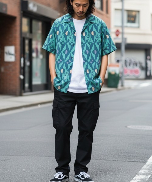 TCSS(ティーシーエスエス)の「SS SHIRT/TCSS/ティーシーエスエス レトロフラワー オープンカラーシャツ 半袖 開襟シャツ アロハシャツ 総柄 ヴィンテージ サーフ リゾート(シャツ/ブラウス・メンズ・ブラウン/グレー/グリーン・LARGE/X-LARGE/MEDIUM)」の1枚目の写真