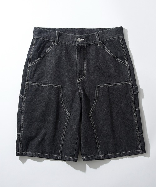 MAISON CLUB(メゾンクラブ)の「【MAISON CLUB】Double Knee Short Pants / デニムダブルニーショートパンツ ショーツ(デニムパンツ・メンズ・ブラック/サックスブルー/グレー/ネイビー・L/M)」の18枚目の写真
