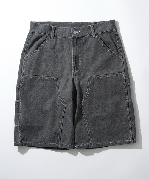 MAISON CLUB(メゾンクラブ)の「【MAISON CLUB】Double Knee Short Pants / デニムダブルニーショートパンツ ショーツ(デニムパンツ・メンズ・ブラック/サックスブルー/グレー/ネイビー・L/M)」の17枚目の写真