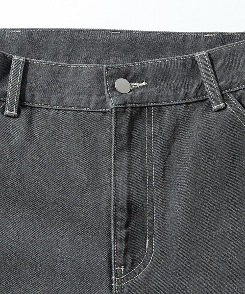 MAISON CLUB(メゾンクラブ)の「【MAISON CLUB】Double Knee Short Pants / デニムダブルニーショートパンツ ショーツ(デニムパンツ・メンズ・ブラック/サックスブルー/グレー/ネイビー・L/M)」の13枚目の写真
