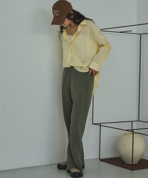 Doux archives（ドゥアルシーヴ）の「【26SS先行予約】シアーボイル２ＷＡＹシャツ（シャツ/ブラウス・レディース・サックスブルー/ピンク/イエロー・FREE）」の14枚目の写真