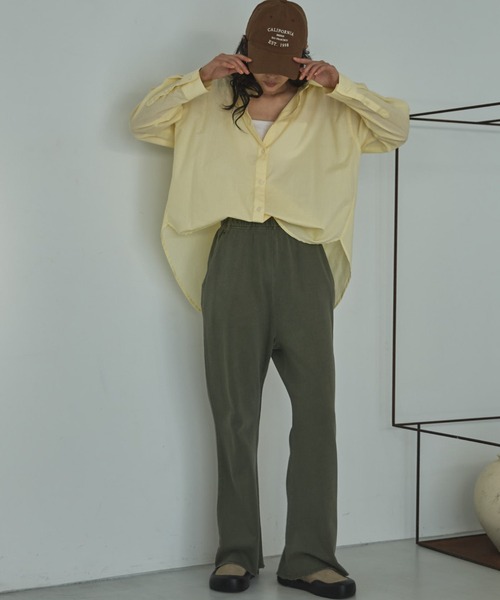 Doux archives（ドゥアルシーヴ）の「【26SS先行予約】シアーボイル２ＷＡＹシャツ（シャツ/ブラウス・レディース・サックスブルー/ピンク/イエロー・FREE）」の15枚目の写真