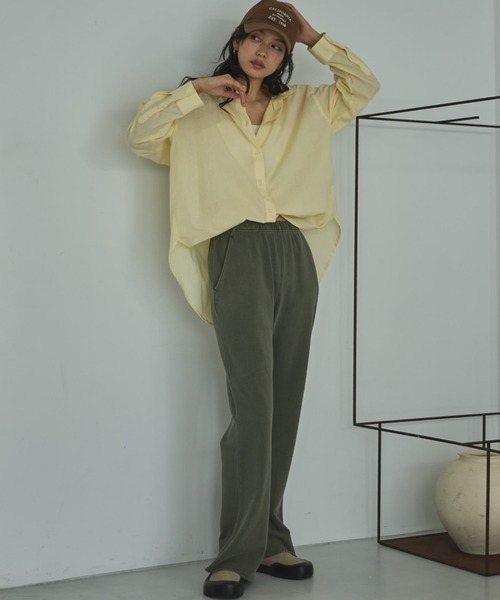 Doux archives（ドゥアルシーヴ）の「【26SS先行予約】シアーボイル２ＷＡＹシャツ（シャツ/ブラウス・レディース・サックスブルー/ピンク/イエロー・FREE）」の16枚目の写真