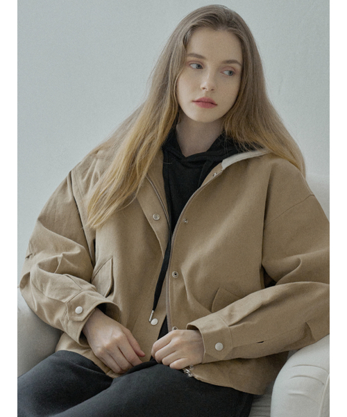 AVANT-G（アバン）の「Quilted Liner Hooded Jumper - BEIGE（その他アウター・レディース・ブラック/ベージュ・FREE）」の3枚目の写真
