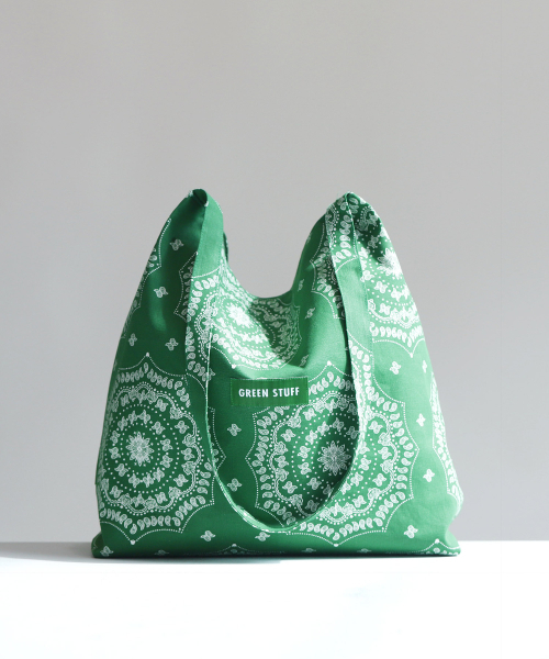 GREEN STUFF(グリーンスタッフ)の「思わずパク・シハン・ショッパーバッグ 53 ペイズリー - green(エコバッグ/サブバッグ・レディース・その他・FREE)」の4枚目の写真