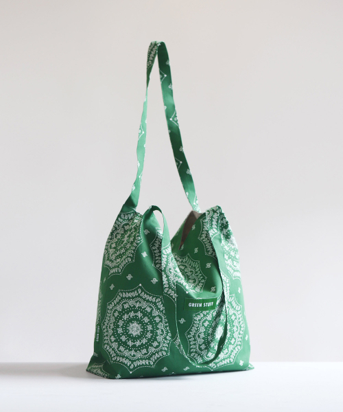 GREEN STUFF(グリーンスタッフ)の「思わずパク・シハン・ショッパーバッグ 53 ペイズリー - green(エコバッグ/サブバッグ・レディース・その他・FREE)」の5枚目の写真