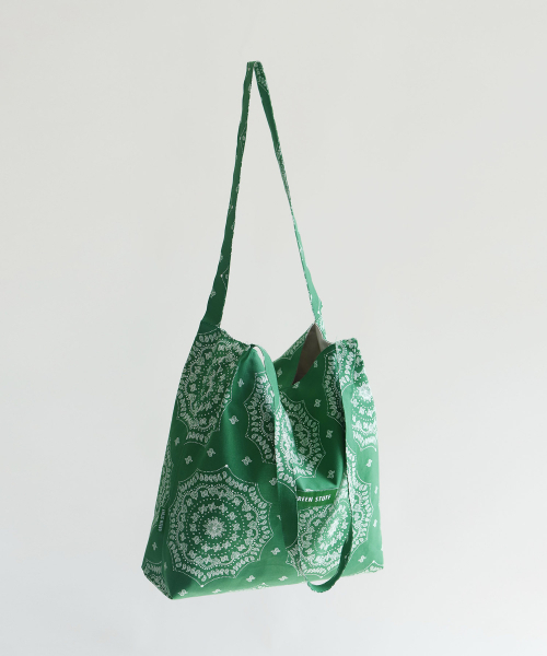 GREEN STUFF(グリーンスタッフ)の「思わずパク・シハン・ショッパーバッグ 53 ペイズリー - green(エコバッグ/サブバッグ・レディース・その他・FREE)」の7枚目の写真