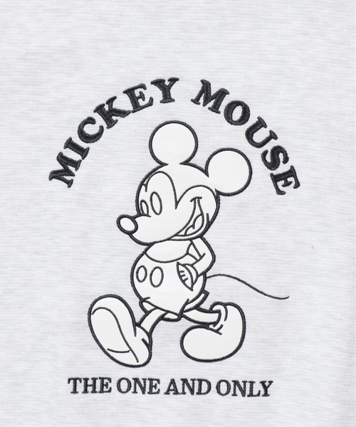 Disney(ディズニー)の「【DISNEY/ディズニー】ミッキーマウスリップルダンボール アップリケ&サガラ刺繍クルーネックトレーナー/ユニセックス(スウェット・レディース・ブラック/オフホワイト/スミクロ/オートミール/ブラウン/ライトグリーン・MEDIUM/LARGE)」の20枚目の写真