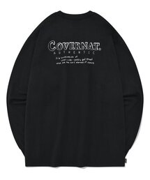 COVERNAT | ドローイングロゴロングスリーブブラック(Tシャツ/カットソー)
