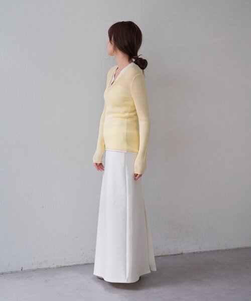 SHENERY（シーナリー）の「ポンチタイトスカート（スカート・レディース・ブラック/ホワイト/グレー・36/38）」の6枚目の写真