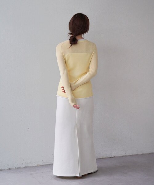 SHENERY（シーナリー）の「ポンチタイトスカート（スカート・レディース・ブラック/ホワイト/グレー・36/38）」の7枚目の写真