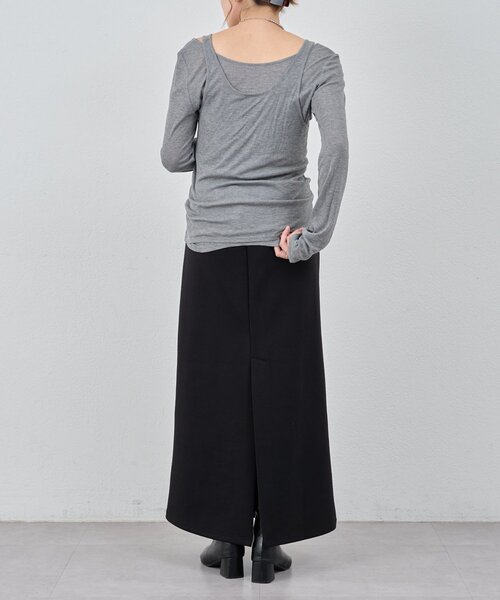 SHENERY（シーナリー）の「ポンチタイトスカート（スカート・レディース・ブラック/ホワイト/グレー・36/38）」の13枚目の写真