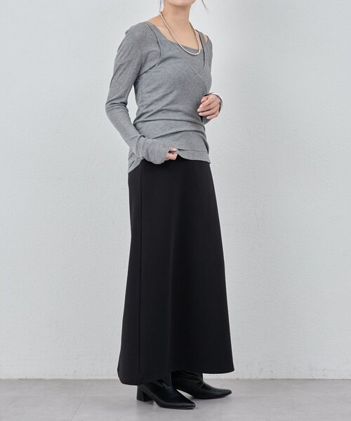 SHENERY（シーナリー）の「ポンチタイトスカート（スカート・レディース・ブラック/ホワイト/グレー・36/38）」の14枚目の写真