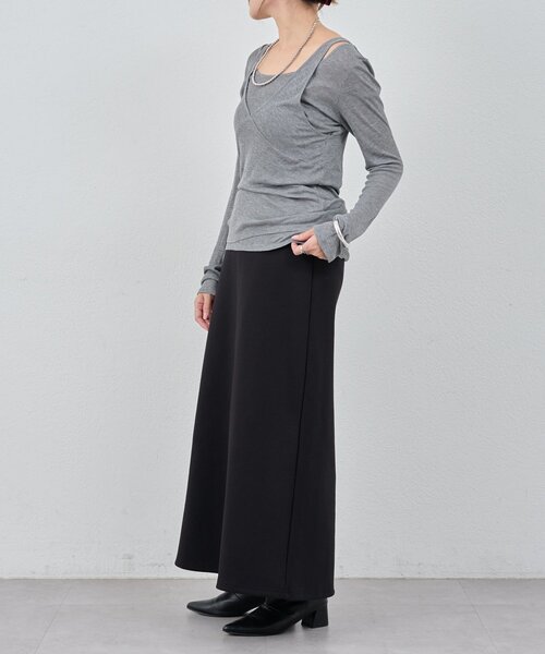 SHENERY（シーナリー）の「ポンチタイトスカート（スカート・レディース・ブラック/ホワイト/グレー・36/38）」の15枚目の写真