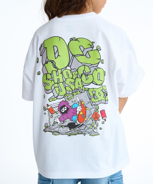 DC(ディーシー)の「DC/ディーシー 半袖 Tシャツ 26 KD WALL SCRAPE SS YST261514(Tシャツ/カットソー・キッズ・ホワイト/ブラック・160cm/150cm/140cm/130cm/120cm/110cm/100cm)」の6枚目の写真