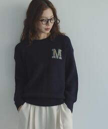 URBAN RESEARCH Sonny Label | ハリスツイードモチーフ付きニット(ニット/セーター)