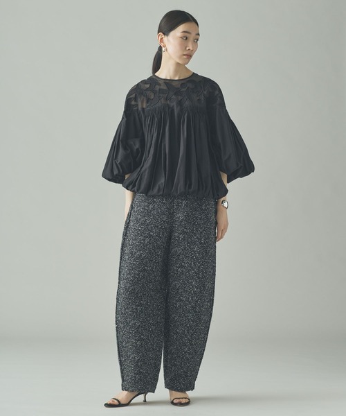 Curensology（カレンソロジー）の「Curensology(カレンソロジー)/＜C.S.G＞ネップツィードパンツ（その他パンツ・レディース・ブラック・FREE）」の8枚目の写真