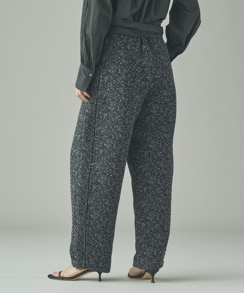 Curensology（カレンソロジー）の「Curensology(カレンソロジー)/＜C.S.G＞ネップツィードパンツ（その他パンツ・レディース・ブラック・FREE）」の3枚目の写真