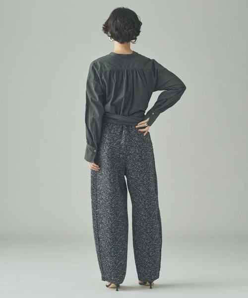 Curensology（カレンソロジー）の「Curensology(カレンソロジー)/＜C.S.G＞ネップツィードパンツ（その他パンツ・レディース・ブラック・FREE）」の6枚目の写真