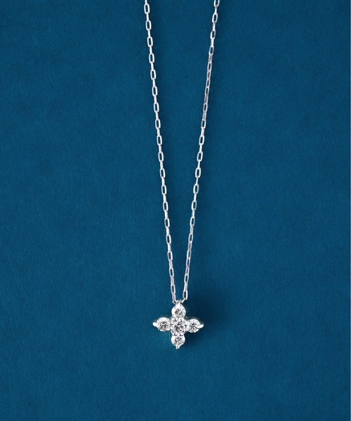 Jewel closet by L&Co.(ジュエルクローゼットバイエルアンドコー)の「プラチナ ダイヤモンド モチーフ ネックレス(ネックレス・レディース・シルバー系5/シルバー系3/シルバー系4/シルバー系2/シルバー系1・FREE)」の20枚目の写真