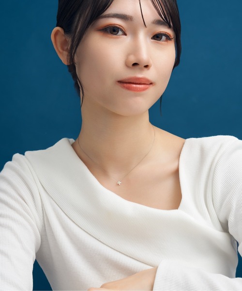 Jewel closet by L&Co.(ジュエルクローゼットバイエルアンドコー)の「プラチナ ダイヤモンド モチーフ ネックレス(ネックレス・レディース・シルバー系5/シルバー系3/シルバー系4/シルバー系2/シルバー系1・FREE)」の22枚目の写真