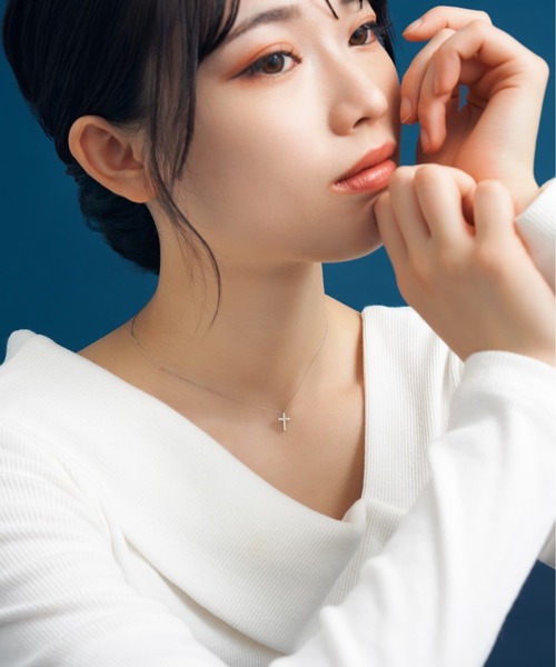 Jewel closet by L&Co.(ジュエルクローゼットバイエルアンドコー)の「プラチナ ダイヤモンド モチーフ ネックレス(ネックレス・レディース・シルバー系5/シルバー系3/シルバー系4/シルバー系2/シルバー系1・FREE)」の16枚目の写真