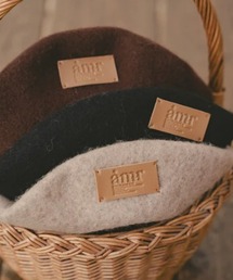 amr.（アムレ）の「オリジナルロゴベレー帽（ハンチング/ベレー帽）」